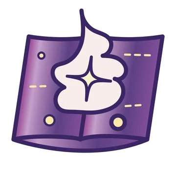 Isolated colored opened magic book icon Vector Stock Illustration