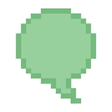 Isolated colored pixelated comic speech bubble chat Vector Stock Illustration