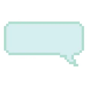 Isolated colored pixelated comic speech bubble chat Vector Illustration