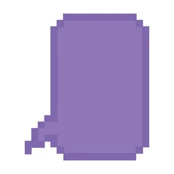 Isolated colored pixelated comic speech bubble chat Vector Illustration