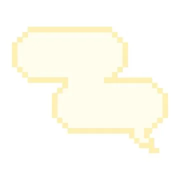 Isolated colored pixelated comic speech bubble chat Vector Stock Illustration