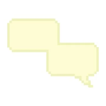 Isolated colored pixelated comic speech bubble chat Vector Illustration