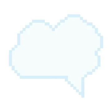 Isolated colored pixelated comic speech bubble chat Vector Stock Illustration