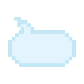 Isolated colored pixelated comic speech bubble chat Vector Illustration