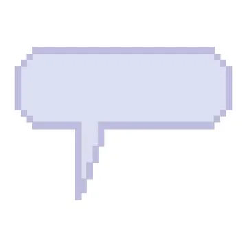 Isolated colored pixelated comic speech bubble chat Vector Illustration
