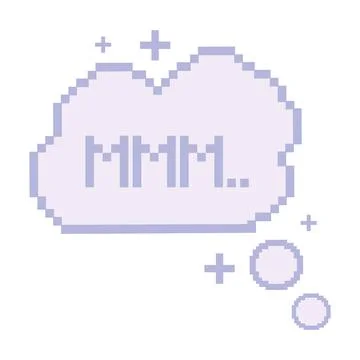 Isolated colored pixelated comic speech bubble chat Vector Illustrazione stock