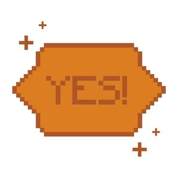 Isolated colored pixelated comic speech bubble chat Vector Illustration