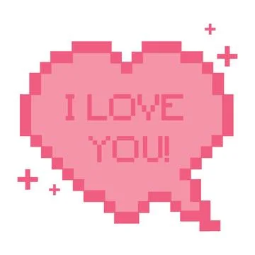 Isolated colored pixelated comic speech bubble chat Vector Illustration