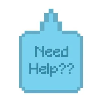 Isolated colored pixelated comic speech bubble chat Vector Stock Illustration