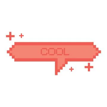 Isolated colored pixelated comic speech bubble chat Vector Illustration