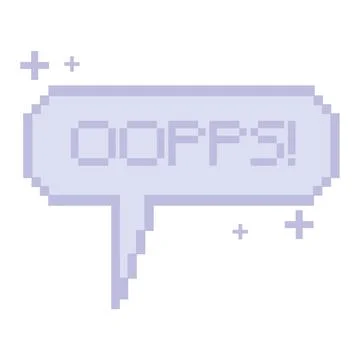 Isolated colored pixelated comic speech bubble chat Vector Illustration