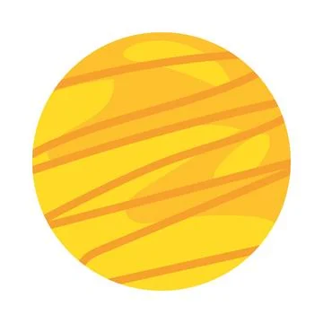 Isolated colored planet sketch icon Vector Stock Illustration