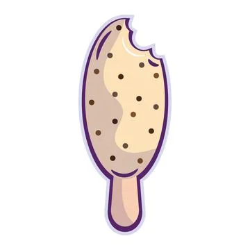 Isolated colored popsicle icon flat design Vector Stock-Illustration