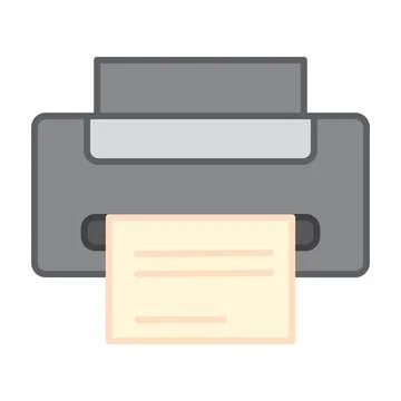 Isolated colored printer office supply icon Vector 스톡 일러스트