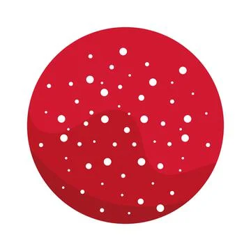 Isolated colored red round candy icon Vector Stock Illustration