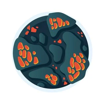 Isolated colored sci fi planet icon Vector Stock Illustration