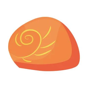 Isolated colored sea shell icon flat design Vector Stock Illustration