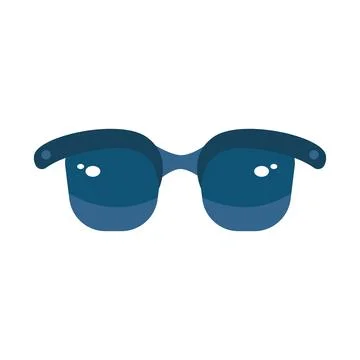 Isolated colored sunglasses icon Flat design Vector Stock Illustration