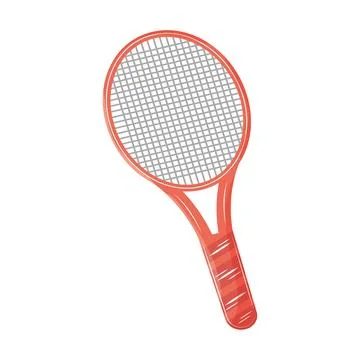 Isolated colored tennis racket icon Vector Stock Illustration