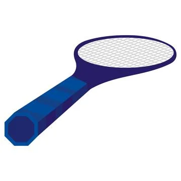 Isolated colored tennis racket icon Vector Stock Illustration