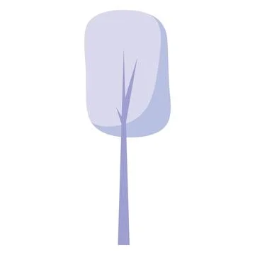 Isolated colored tree icon flat style Vector Stock Illustration