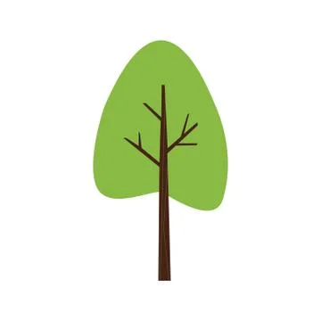 Isolated colored tree icon Stock Illustration