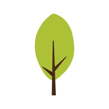 Isolated colored tree icon Illustrazione stock