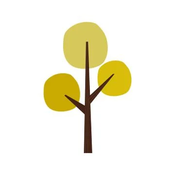 Isolated colored tree icon Stock Illustration