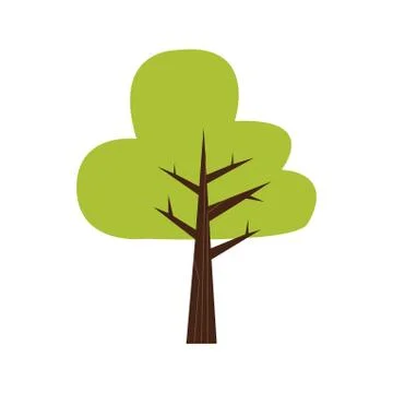 Isolated colored tree icon Stock Illustration