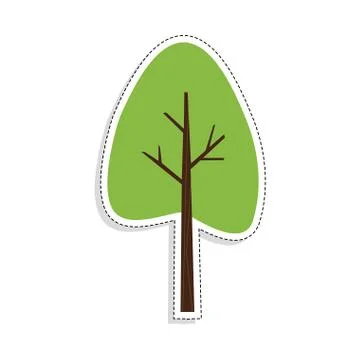 Isolated colored tree icon Stock Illustration