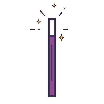 Isolated colored wand magic icon Vector Stock Illustration