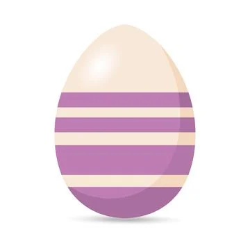Isolated colorful decorated easter egg Stock Illustration