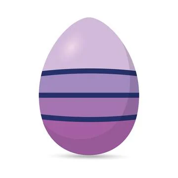 Isolated colorful decorated easter egg Stock Illustration