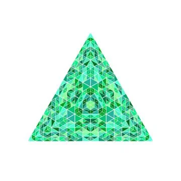 Isolated colorful polygonal ornate triangular triangle polygon Ilustração Stock