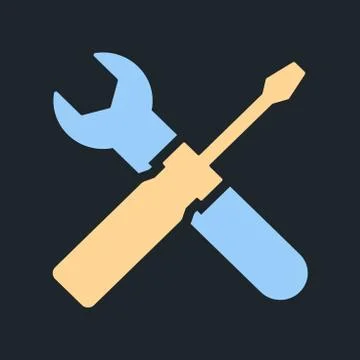 Isolated coloring Tools icon -Vector Iconic Vector Stock Illustration