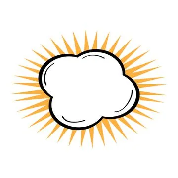 Isolated comic bubble Illustrazione stock