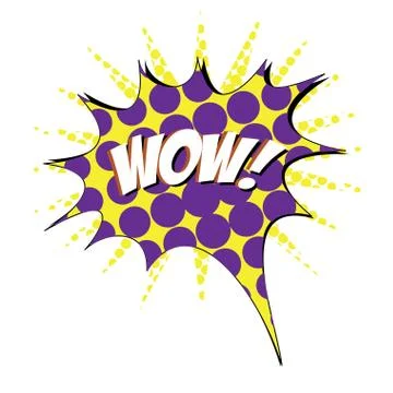 Isolated comic expression Stock Illustration