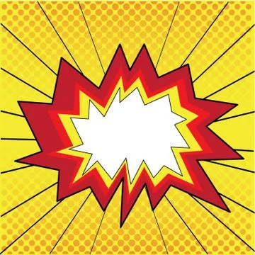 Isolated comic expression Illustrazione stock