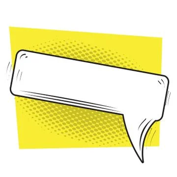 Isolated comic speech bubble イラスト素材