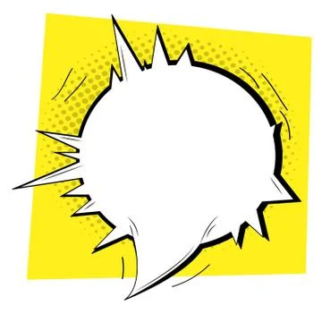 Isolated comic speech bubble Stock Illustration