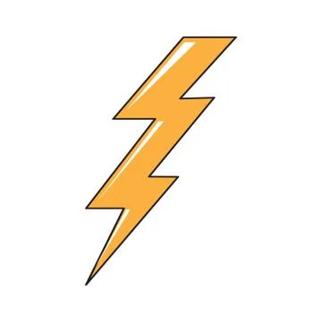 Isolated comic thunder icon 스톡 일러스트