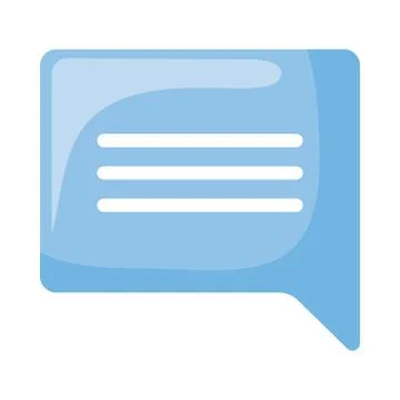 Isolated communication bubble flat style icon vector design Stock Illustration