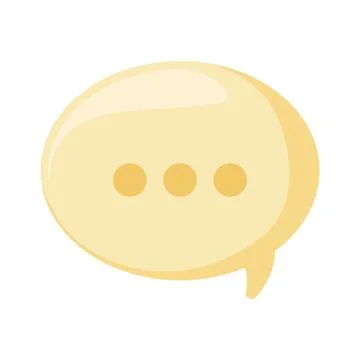 Isolated communication bubble flat style icon vector design Stock Illustration