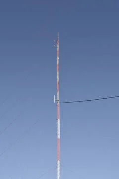 Isolated Communications Antenna Fotos de archivo