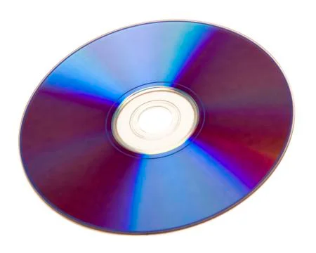 Isolated compact disc Stock Photos