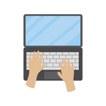 Isolated computer activities Stock Illustration