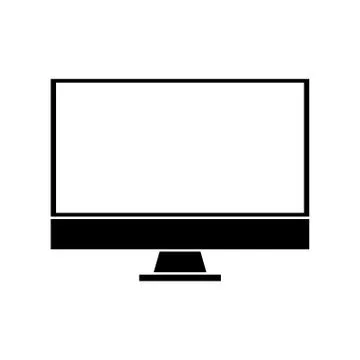 Isolated computer device design Illustrazione stock