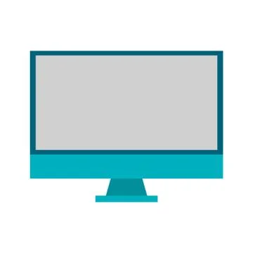 Isolated computer device design Illustrazione stock