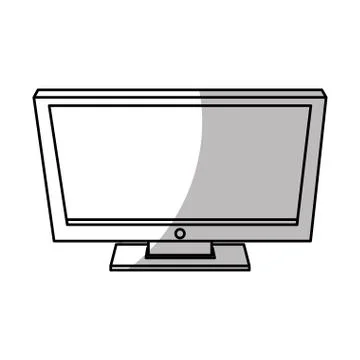 Isolated computer device design Stock Illustration