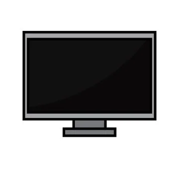 Isolated computer screen icon Stock-Illustration